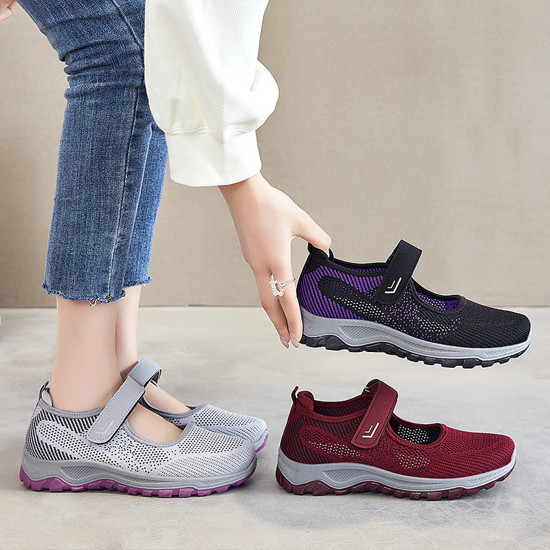 LetcloTM Fly Knit Woven Orthopedic Arch Support Slip-on Shoes